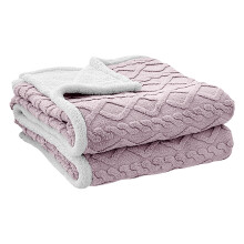 Lilac Fleece Throw Blanket 2.3 x 3.3 ft