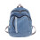 Vintage-Jeansrucksack, blau, mittelgroß 1