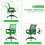 Chaise de bureau ergonomique verte (lot de 2) 3