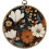 Boho-Blumen-Wandbild mit schwarzem Rahmen, 25 cm 1