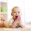 Silicone Baby Spoons with Standing Base 2 Pieces Pink 5