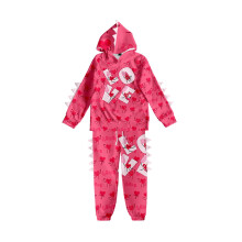 Conjunto de sudadera con capucha para niños del Día de San Valentín con corazones y