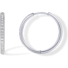 14K gullbelagte kubiske zirkonia-bøyleøreringer for kvinner