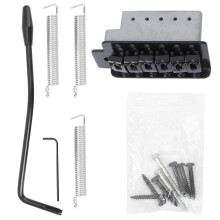 E-Gitarrenbrücke GA206, Linkshänder, Schwarz, 1 Set