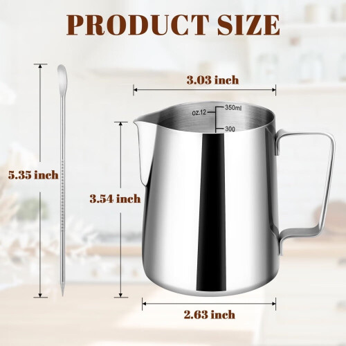 Melkeskummermugge 304 rustfritt stål 20oz 1