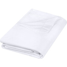 Drap plat Queen blanc en microfibre brossée (1 paquet)