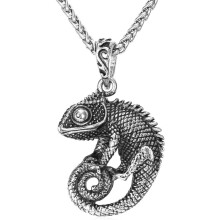 Collier Punk Animal en Acier Inoxydable Noir 56 cm