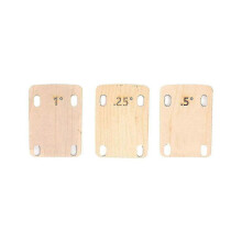 Gitarrenhals-Unterlegscheiben-Set zum Anschrauben, 3-teilig, 0,25 0,5 1