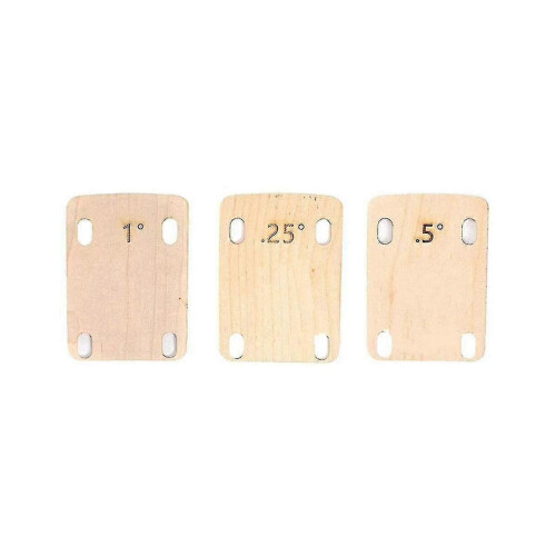 Bultade plattor för gitarrhalsskivor, 3 st, 0,25 0,5 1