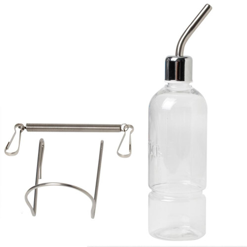 Μπουκάλι Νερού Hamster Clear 350ml για Κρεμάστρα, Αδιάβροχο