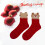 Christmas Stockings Plush Reindeer Bear Pattern 6 Pair 5