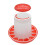 Plastic Chick Feeder 1.5 kg Hanging Gravity Dispenser White 4