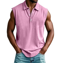 Men's Tank Top Sleeveless V-Neck with Pockets