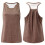 Dame sportstopp med gul mesh racerback 3