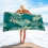 Serviette de plage en microfibre, motif eucalyptus côtier, 76 x 152 cm 1