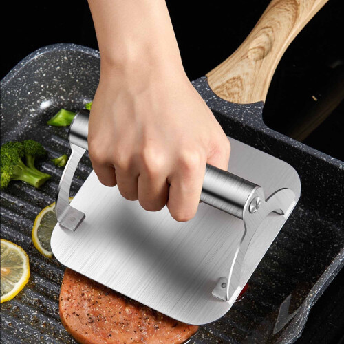 Pressa per torte e hamburger in acciaio inox (1 pezzo)