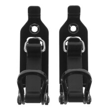 Support de pelle en métal noir pour toit de voiture (lot de 2)