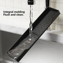 Étagère magnétique pour plaque de cuisson, porte-épices en silicone noir