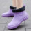 Botas de chuva impermeáveis femininas com forro de algodão (1 par) 1