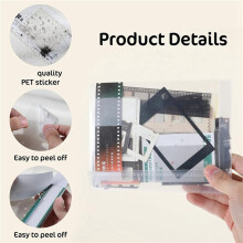 Kits de Scrapbooking con 188 Fotos Vintage, Kit para Crear Álbumes de Recortes de Películas, Pegatinas y Artículos para Diario.