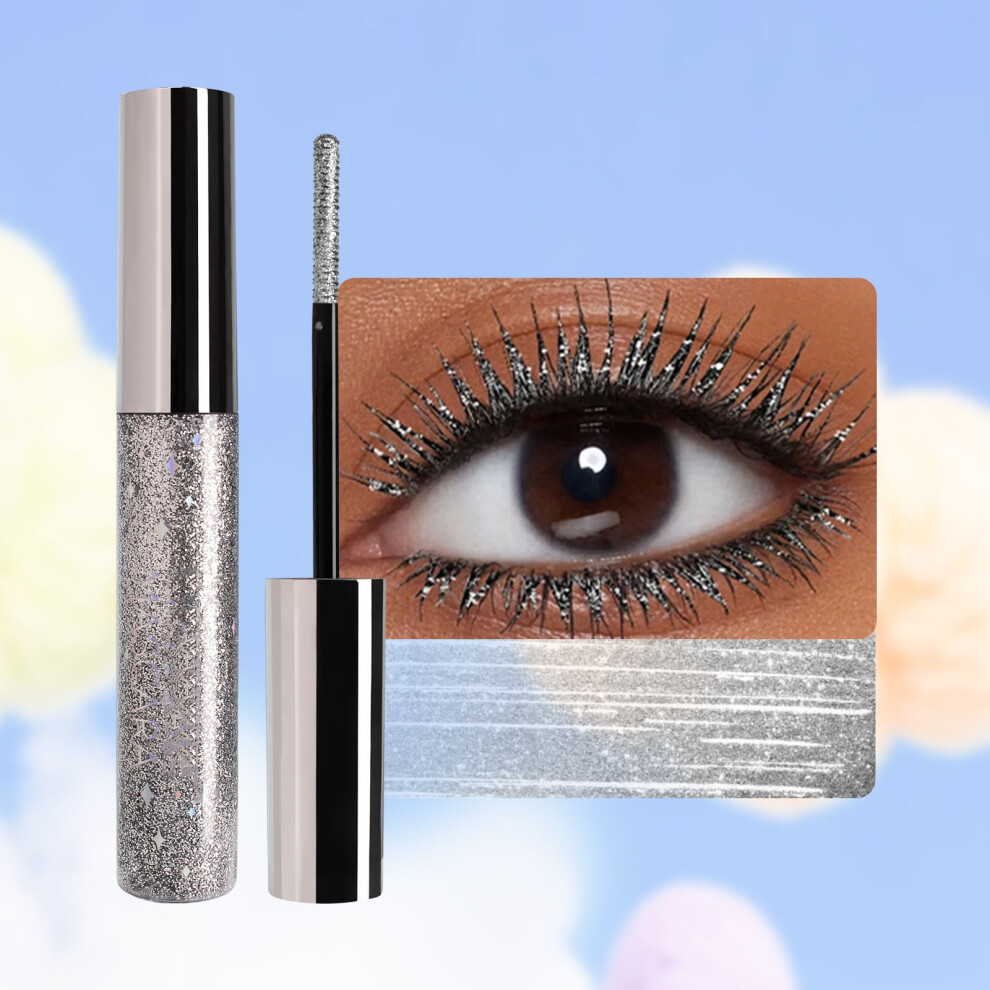 Glitter Mascara for Volume Curl Definition Purple Pink