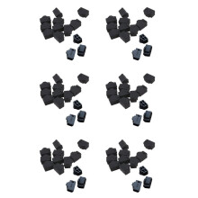 600Pcs Black Ethernet Hub Port RJ45 Anti Dust Cover Cap Protector Plug RJ45 Interface Dust Plug for RJ45 Female Port