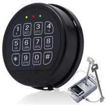 Elektronischer Tresor, schwarz, 1-teilig