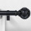 Varão de cortina estilo fazenda preto fosco, 91-224 cm (36-88 polegadas) 1