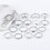 Vintage knogringar set guld silver 35 delar 6