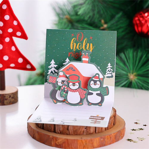 Cartão de Natal 3D com Envelope, Conjunto de 1