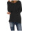 Women's fluffy fuzzy sweater solid color long sleeve round 1