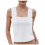 Women's summer ruched crop tank top double lined 1