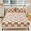 Bettwäsche-Set Polyester Einzelbett Beige 1-teilig 1