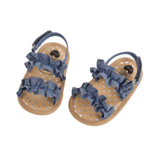 Baby Sandals Navy Soft Soled Flat Lace 1 Pair
