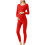 Women's Maternity Pajama Set Red 2XL 1