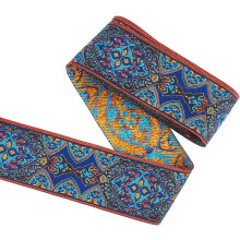 Jacquardbåndkant Vintage Blomsterbladmønster 5,5 Yards