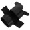 Copertura per tromba in similpelle nera (1 set) 5