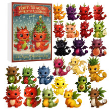 Fruktadventskalender24 dagars juldekorationer