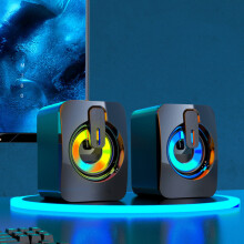 USB-miniluidspreker met RGB-verlichting, 3W 2, stereo