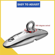 Quick Release Boat Hanger, 360 Degree Swivel Deck Hinge for Straps 316 Stainless Steel Include Screws 2pack 3.17-Inch