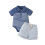 Guttestripete korte ermer bodysuit 6-9 måneder 1