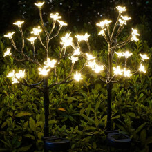 Napelemes kerti tündérfények, 40 LED, 2 db-os csomag