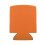 Porte-canettes minces en vinyle orange 7 x 13 cm 1