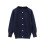 Knit Cardigan Navy Solid Long Sleeve Button Down School 1