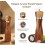 Wooden Salt and Pepper Grinder Set Oak 2-Pack 4