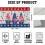 Patriottische kabouter placemats 12x18 inch, set van 4 4