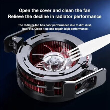 2X MEMO AI Semiconductor Mobile Phone Cooler 2 in 1 Back Clip High Power Strong Cooling with Attachment & Clamp
