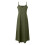 Women's Spaghetti Strap Maxi Dress Green S 4