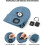 Bonnet Bluetooth Morttic avec phare rouge 4