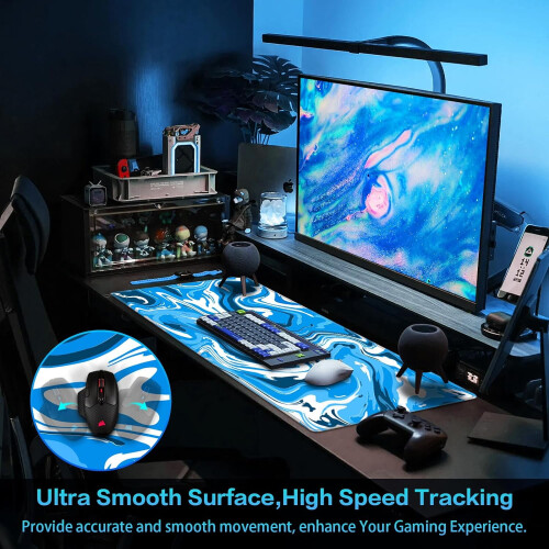 Mousepad Gamer com Estampa Fluida 31,5 x 15,12 polegadas 2